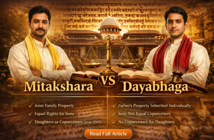 Difference Between Mitakshara and Dayabhaga school